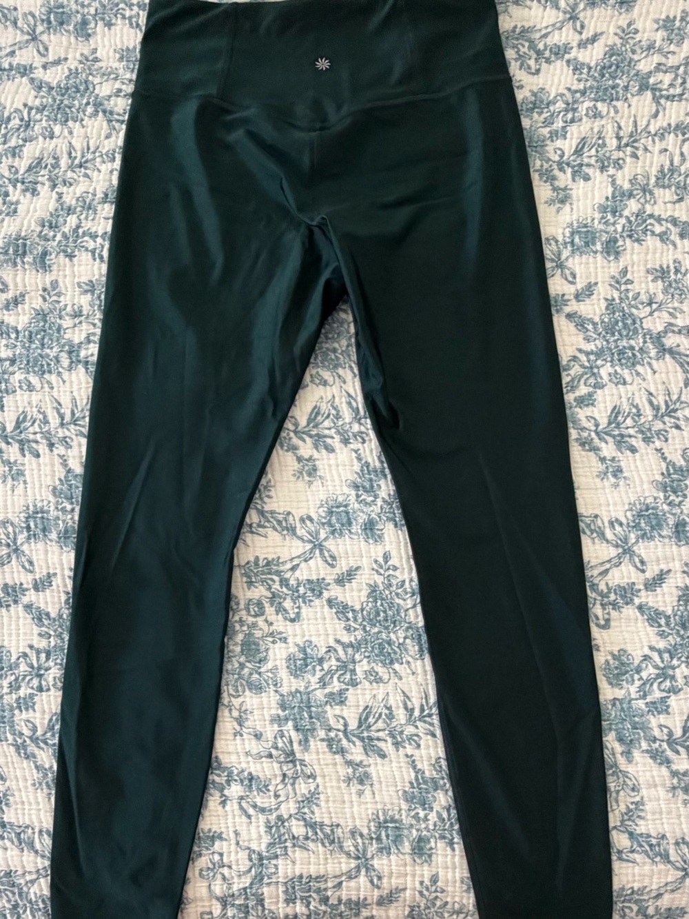 Athleta dark green athletic leggings - Picture 2 of 4